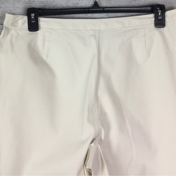 J Jill Beige Flat Front Stretch Ankle Pants - Picture 6 of 9